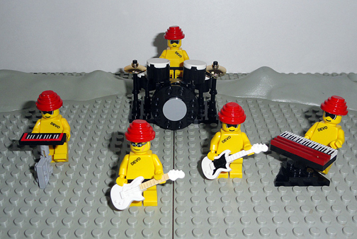 Custom Made DEVO Lego Figures: 1990s Gear