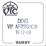 VIP Pass Nov. 12, 2009