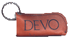 Vintage Leather DEVO Keychain