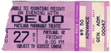 Nov. 27 1980 Ticket Stub